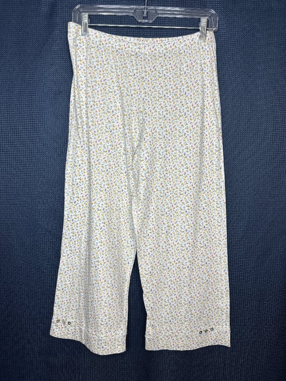 Sundance‎ Ditzy Floral Capri Pajama Pants, Small Cottage Boho Nature Soft